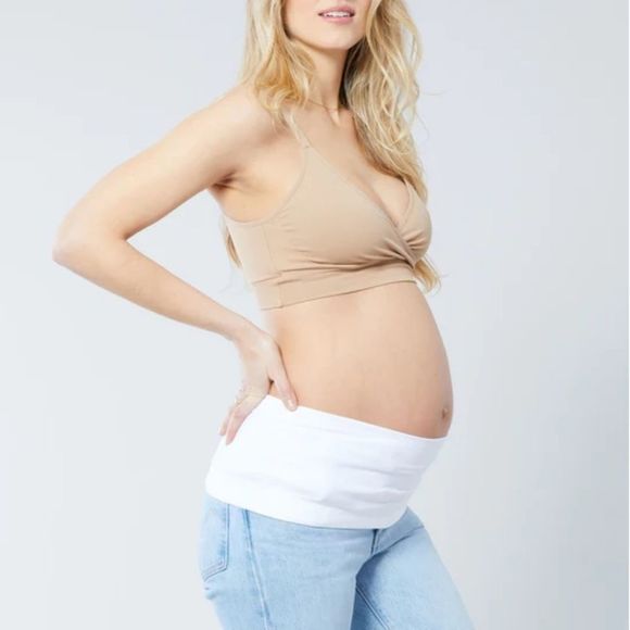 BellaBand Maternity Belly Band in White Size 2 - Picture 9 of 16